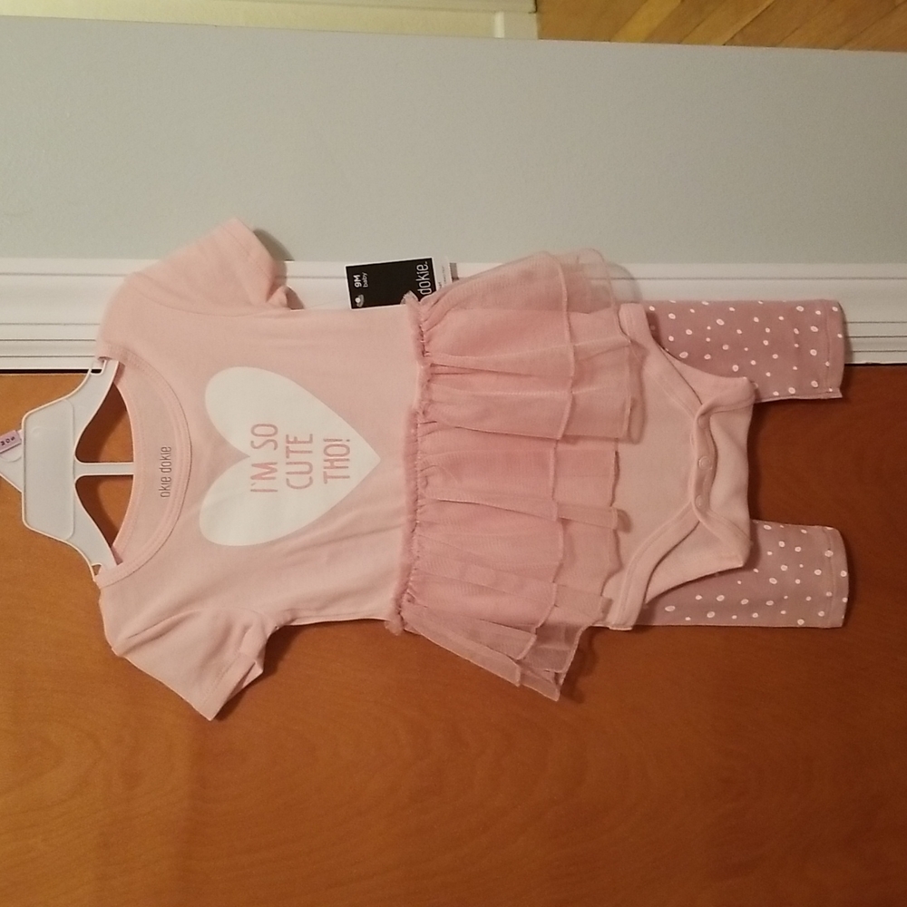 NWT okie dokie heart valentine tutu outfit pink